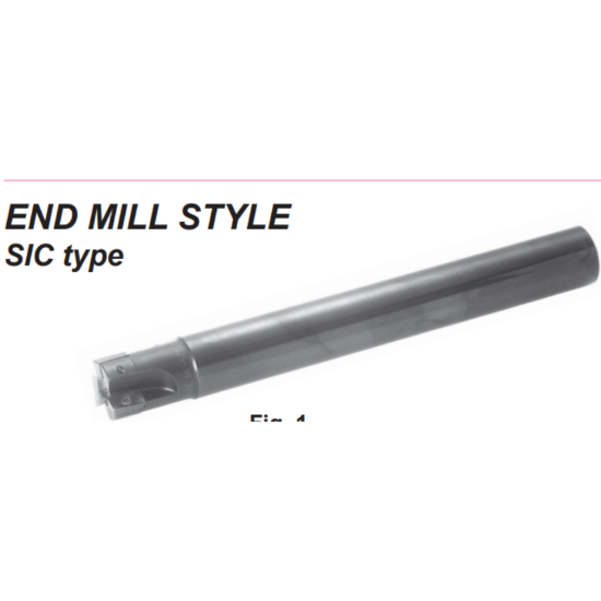 Picture of DIJET SICL-4151-S125 Milling Cutter 90.0° 1.500 Cutter Diameter Round 1.250 Shank 8.500 OAL 4 Flute