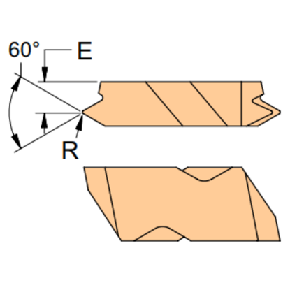 Picture of HORIZON HDC 327VL-75 310F Indexable, Threading Insert Top Notch NPT 27.00TPI 0.002 Corner Radius Carbide TiAlN