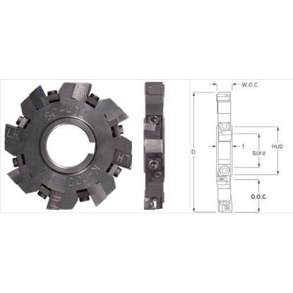 Picture of K-Tool SC-1002 Milling Cutter 10.00 Cutter Diameter 1.500 Face Mill