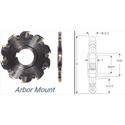 Picture of K-Tool SCR-603 Milling Cutter 6.000 Cutter Diameter 1.500 Face Mill