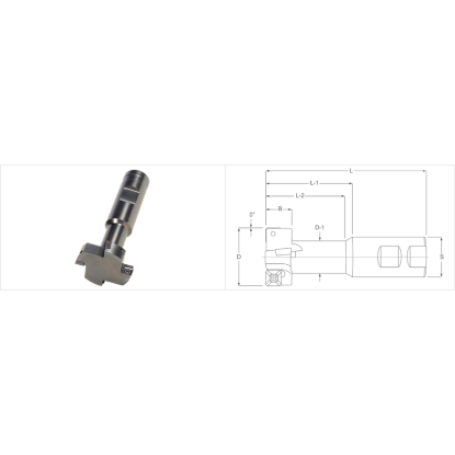 Picture of K-Tool TS-1250 Milling Cutter 1.250 Cutter Diameter 1.000 Weldon