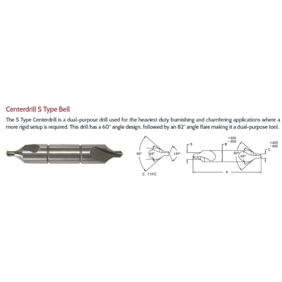 Picture of LINK 15-TN-048 12S Type DED HSS Center Drill , TIN Coated