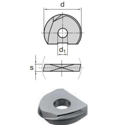 Picture of LMT FETTE WPR 08 DN LCN10M Milling Insert Ball Mill 0.315 Cutter Diameter