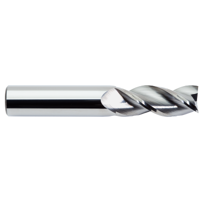 Picture of M.A. FORD 13850000R.060 DIA 1/2 SH 0.50 LOC 0.6250 OAL 3.00 End Mill Standard Flute Standard Helix Carbide Uncoated Single End Corner Radius 0.0600 1.52MM TuffCut® X-AL