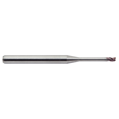 Picture of M.A. FORD 3MVSM0300R.20N8AH DIA 3MM SH 0.1575 LOC 0.1770 OAL 1.9685 End Mill Standard Flute Variable Helix Carbide AlTiN Single End Corner Radius 0.0079 0.20MM TuffCut® 3MV