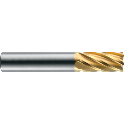 Picture of ROBBJACK ST-630-32-C DIA 1 SH 1.00 LOC 2.50 OAL 5.00 End Mill Standard Flute Standard Helix Carbide TiCN Single End Square Sharp