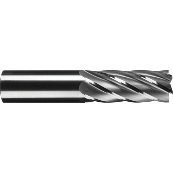 Picture of ROBBJACK TR-606-32-T DIA 1 SH 1.00 LOC 2.50 OAL 5.00 End Mill Standard Flute Standard Helix Carbide TiN Single End Square Sharp