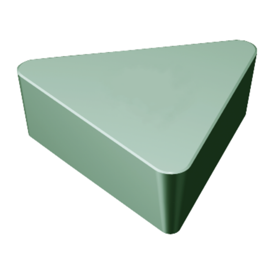 Picture of SANDVIK TPG 323T0320 670 Turning Insert Triangle Ceramic 0.047 Corner Radius