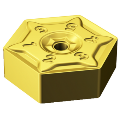 Picture of SANDVIK HNEF 09 05 08-KM K20M CoroMill S-60 double sided hexagonal Insert; 60° for cast iron with double sided hexagonal Inserts