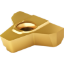 Picture of VARDEX 5MGER12.0RD20400 VKX Insert Proprietary Full Profile TiN 12.00MM Round