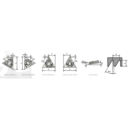 Picture of XACTFORM 11ER 20'' AMBUT K27C Insert Iso Thread Full Profile TiAlN 20.00TPI Buttress