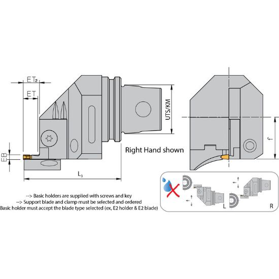 Picture of ARNO ROUSE UT32-3-6 R* Quick Change Clamp Down Right Hand